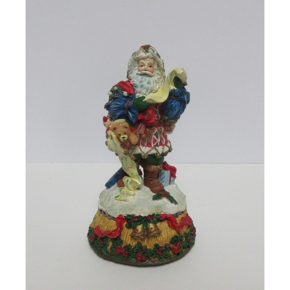 Vintage Santa From Around The World American Santa Claus Figurine Musical